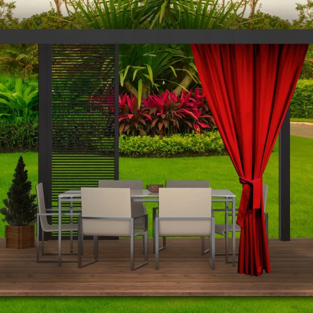 Bella tenda da giardino rossa per il gazebo  155 x 240 cm