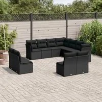 Set Divani da Giardino 11 pz con Cuscini in Polyrattan Nerocod mxl 87936