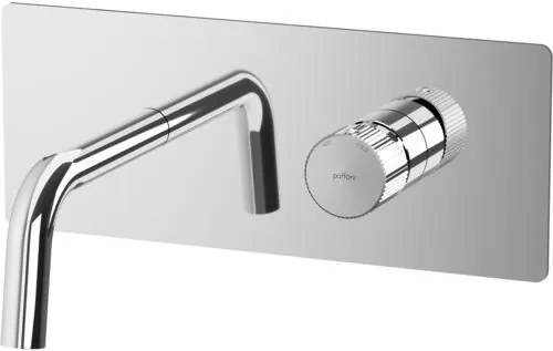 Paffoni Jo Jo105cr Miscelatore lavabo Incasso 2 Fori Con Piastra Rettangolare E Bocca 178 Mm Cromo