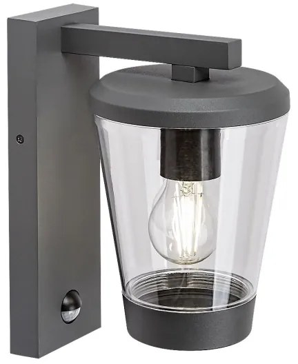 Rabalux 7267 - Lampada a parete da esterno con sensore SAVANO 1xE27/40W/230V IP44