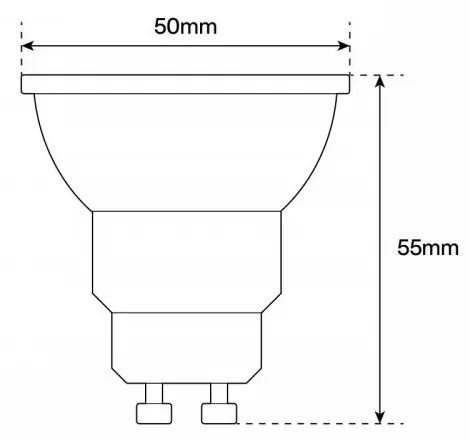 Lampada LED GU10 9W, angolo 36°, Ceramic, 105lm/W - No Flickering Colore  Bianco Naturale 4.000K