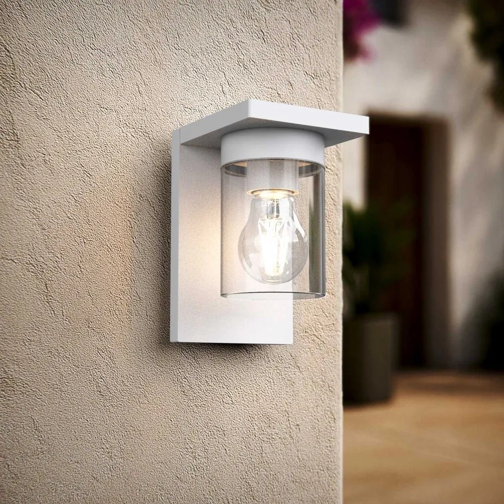 Applique Bianca da Parete, Base E27, IP54 - Serie RIGA Base E27