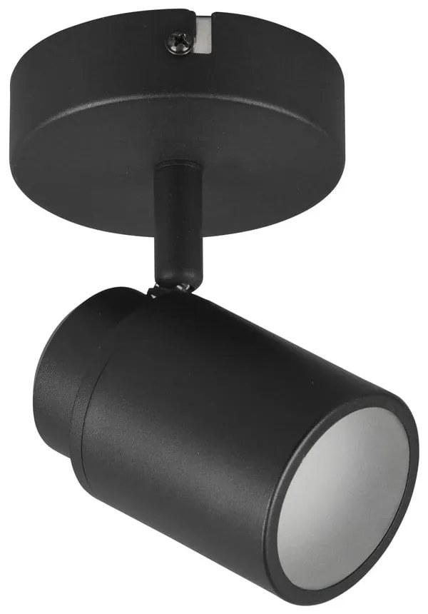 Faretto in metallo nero opaco 10x9 cm Angelo - Trio