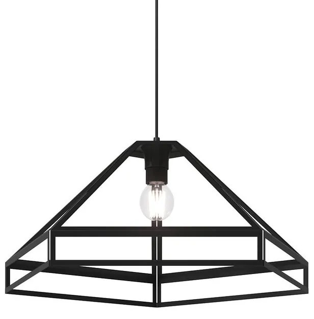 Lampadario Design Diamante nero 2x E27