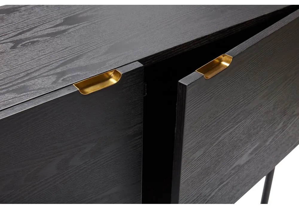 Cassettiera in frassino nero Norm - Hübsch