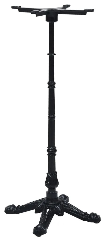 Gamba Per Tavolino Da Bistrò Nero 52x52x108 Cm İn Ghisa /