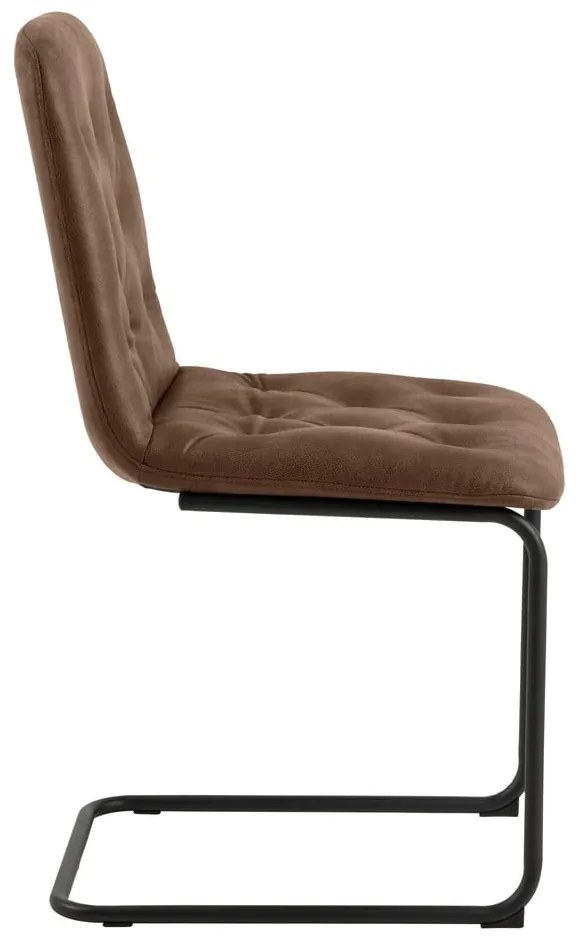 Set di 2 sedie da pranzo in similpelle marrone Kira - Actona