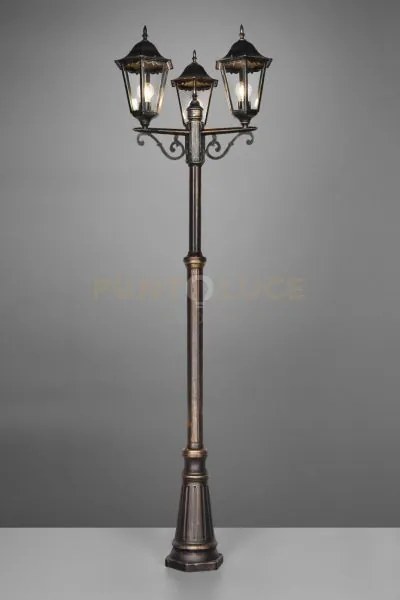 Mella palo alto 3 lantenre da esterno 6 lati fusione di alluminio r...