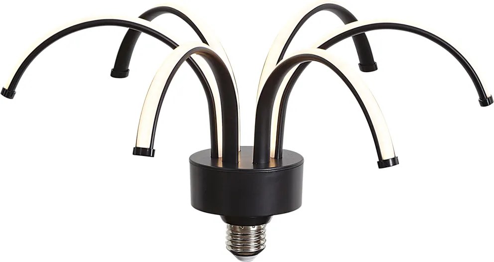 Lampada decorativa LED E27 nera 6W 450 lm 3000K