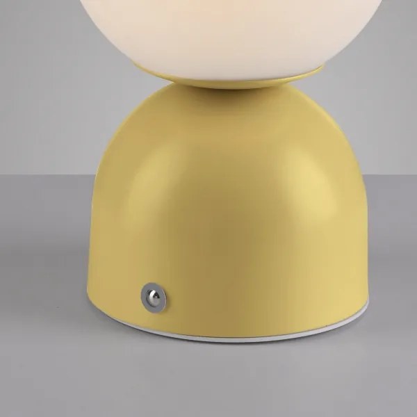 Schöner Wohnen 19218-81 - Lampada da tavolo LED dimmerabile RUDI LED/1,2W/5V gialla