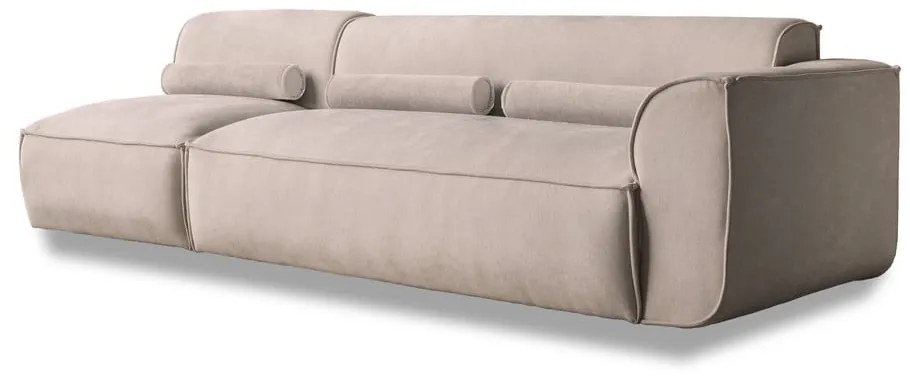 Chaise lounge componibile beige (con penisola a destra) Flex Felix – Miuform