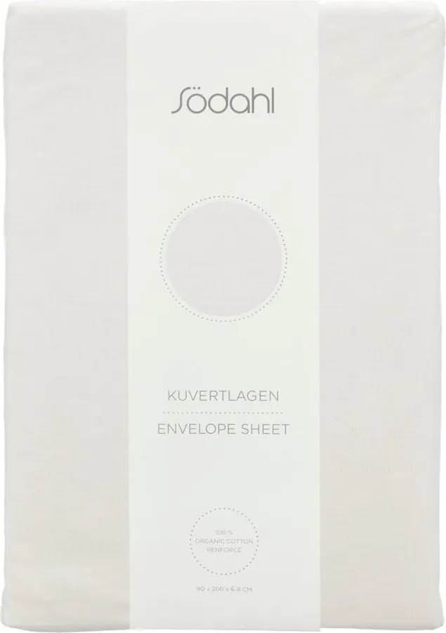 Lenzuolo con angoli bianco in cotone 180x200 cm Calm – Södahl