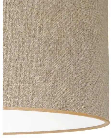 Duolla - Lampadario a sospensione con filo ROLLER ECO RECYCLING 1xE27/15W/230V diametro 45 cm color crema