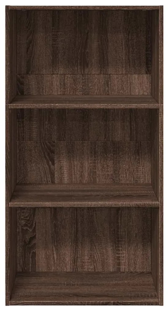 Libreria rovere marrone 60x30x114 cm in legno multistrato