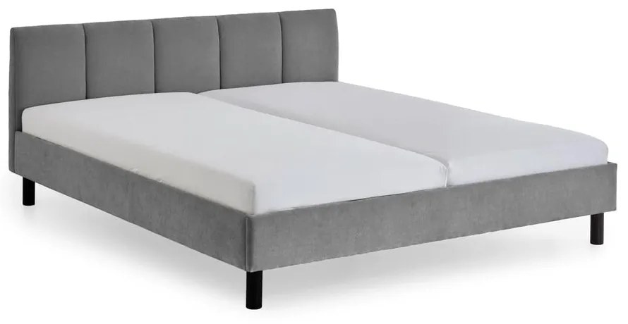 Letto matrimoniale imbottito grigio rete non inclusa 180x200 cm Joker – Meise Möbel