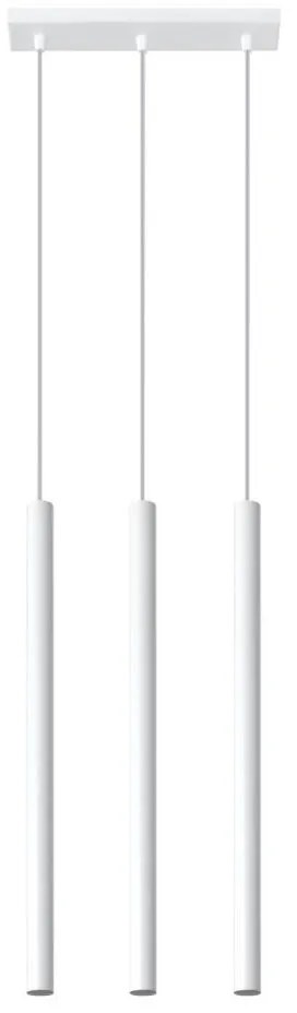 Sollux SL.0466 - Lampadario a sospensione con filo PASTELO 3xG9/8W/230V bianco