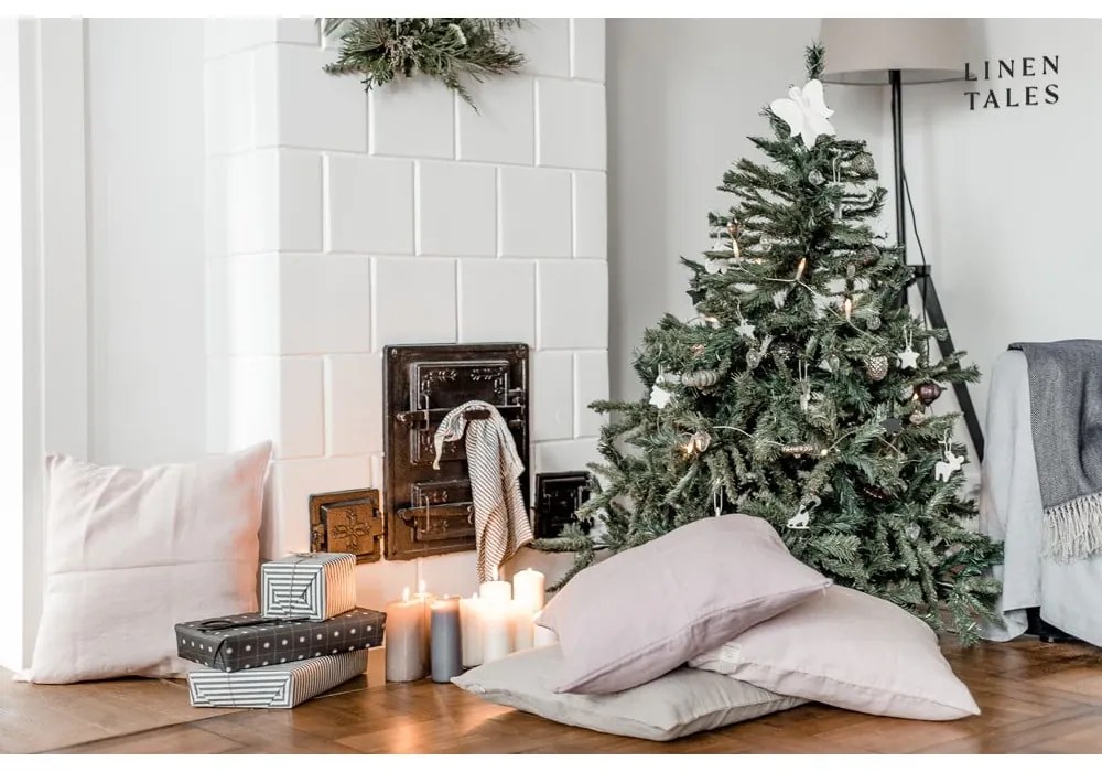 Asciugamano di lino 45x65 cm Thin Black Stripes - Linen Tales