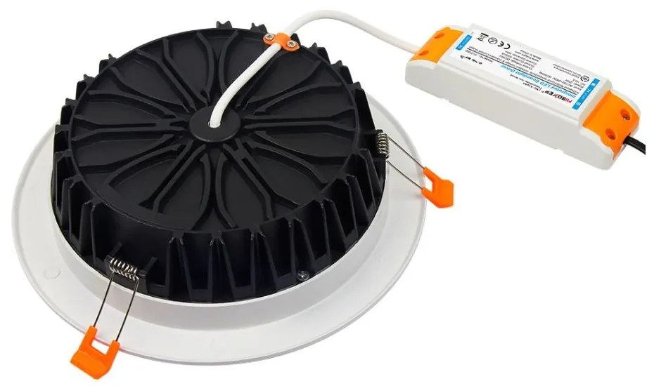 Faro da incasso 25W RGB+CCT IP20, Angolo 120°, foro Ø200 - 210 mm Colore RGB+CCT