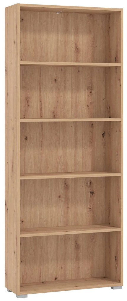 MADDIE - libreria cinque ripiani moderno minimal in legno