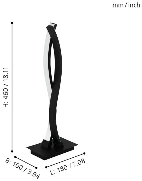 Eglo 99318 - Lampada da tavolo LED LASANA LED/10W/230V