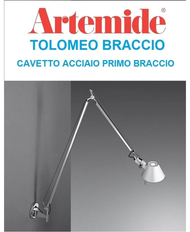 Artemide tolomeo braccio ricambio cavo di acciaio primo braccio inferiore