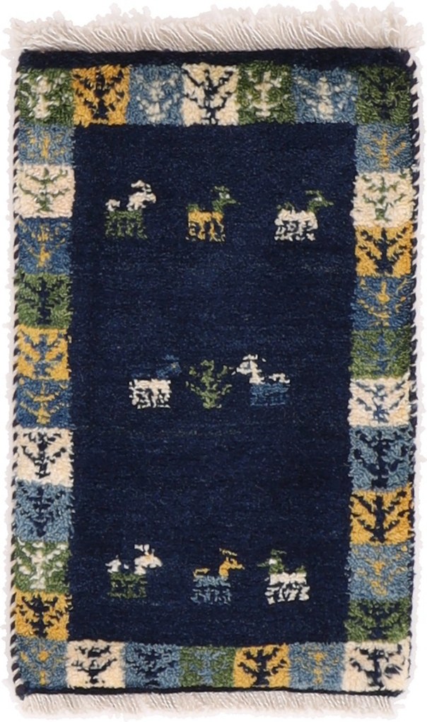 Gabbeh Tappeto 60 x 40 (Iran) Annodato A Mano