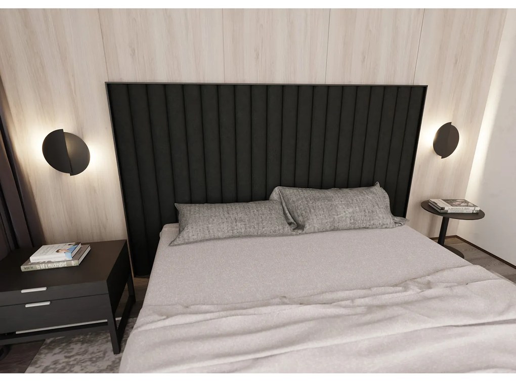 Applique Minimal Rotonda 1 Luce Indiretta Agni In Acciaio Nero