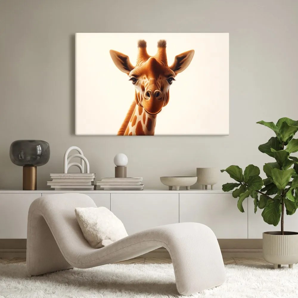 Quadro su tela – Ritratto animale di giraffa