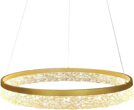Lampadario LED sospeso con cavo GALA LED/25W/230V Ø 50 cm oro