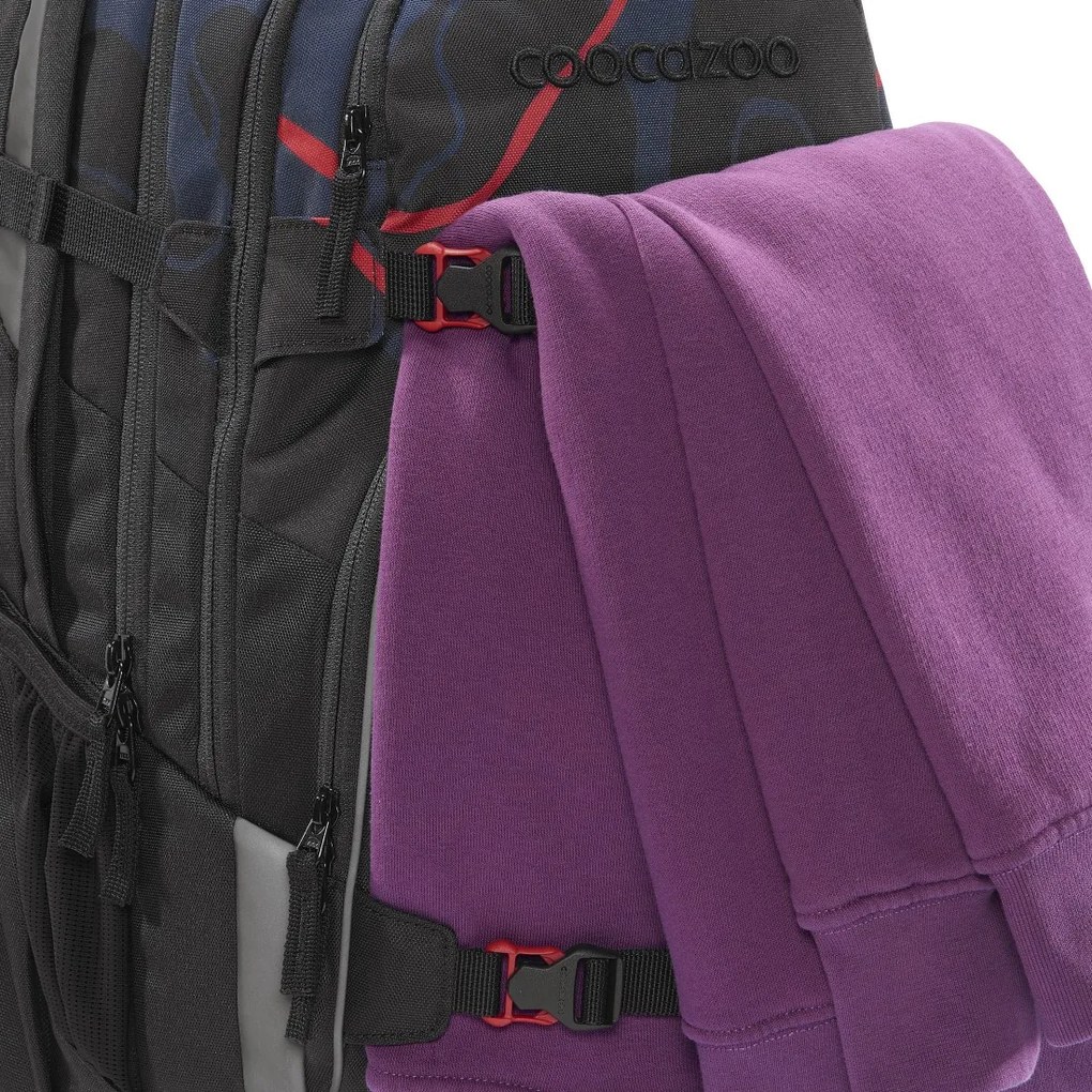 Zaino scuola coocazoo PORTER, Lava Lines, certificato AGR