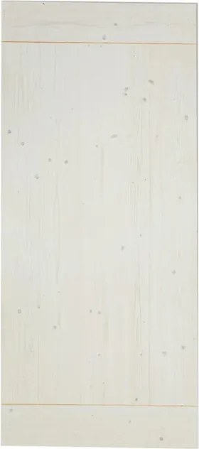 Anta per porta scorrevole esterno muro Smooth in legno massello bianco, L 96 x H 215 cm spessore 45 mm, apertura reversibile