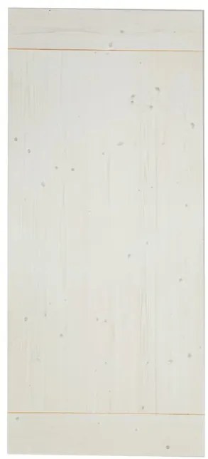 Anta per porta scorrevole Smooth in legno massello bianco L 96 x H 215 cm reversibile