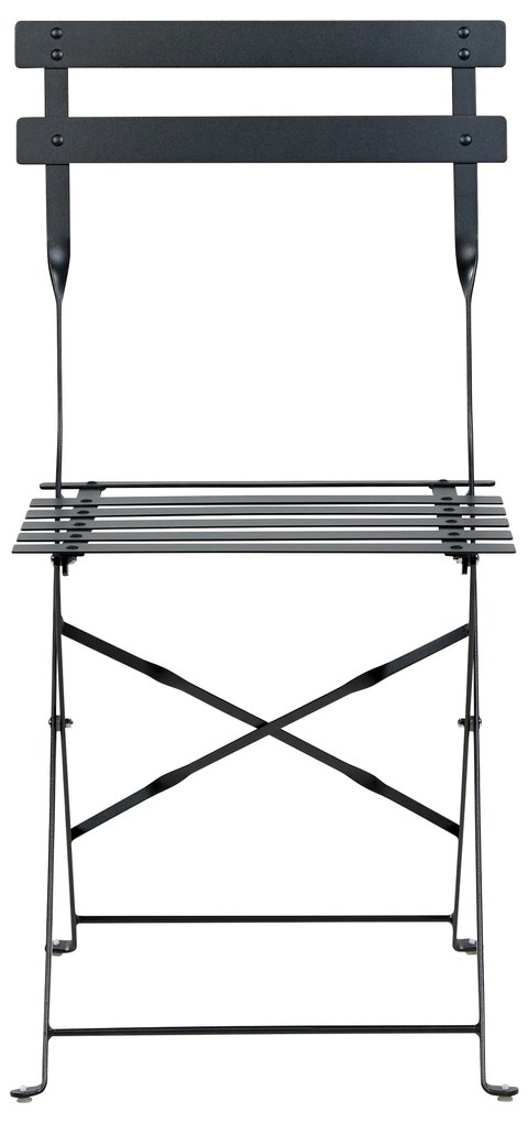 Set da balcone acciaio nero FIORI Beliani
