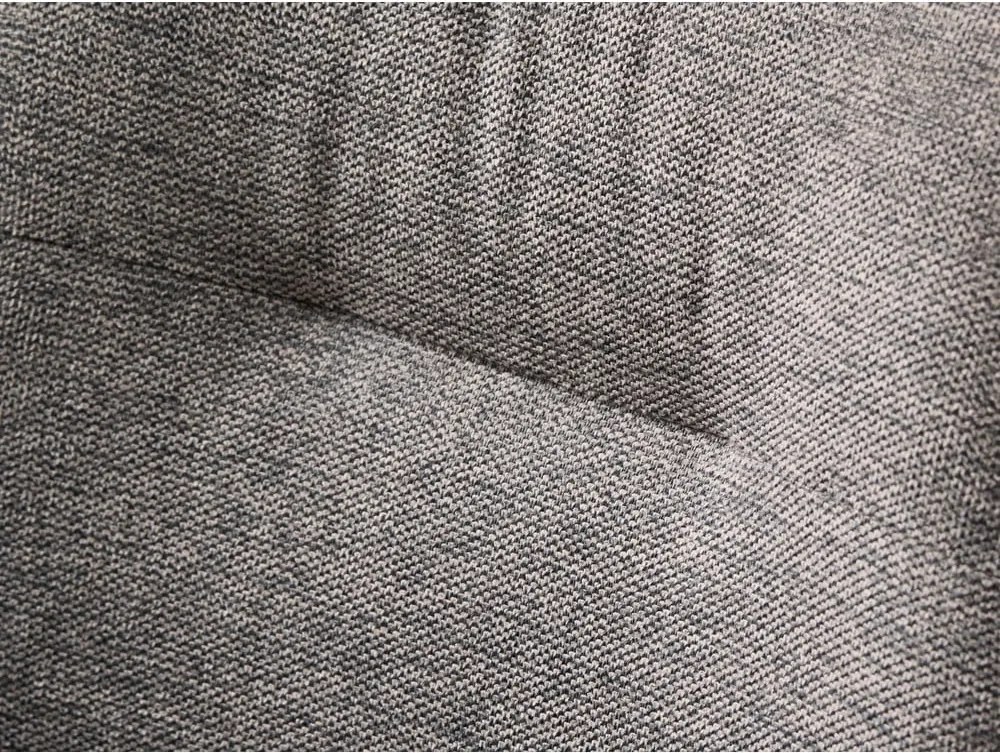 Sedia da pranzo grigia in imbottito con braccioli Roxana – Unique Furniture