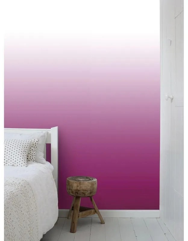 Fotomurale Degradè, rosa e bianco