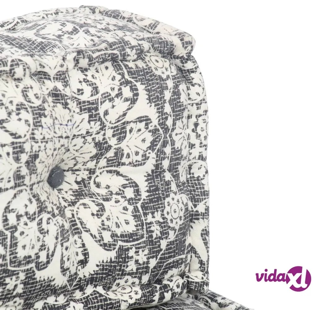 vidaXL Pouf Grigio Chiaro in Tessuto