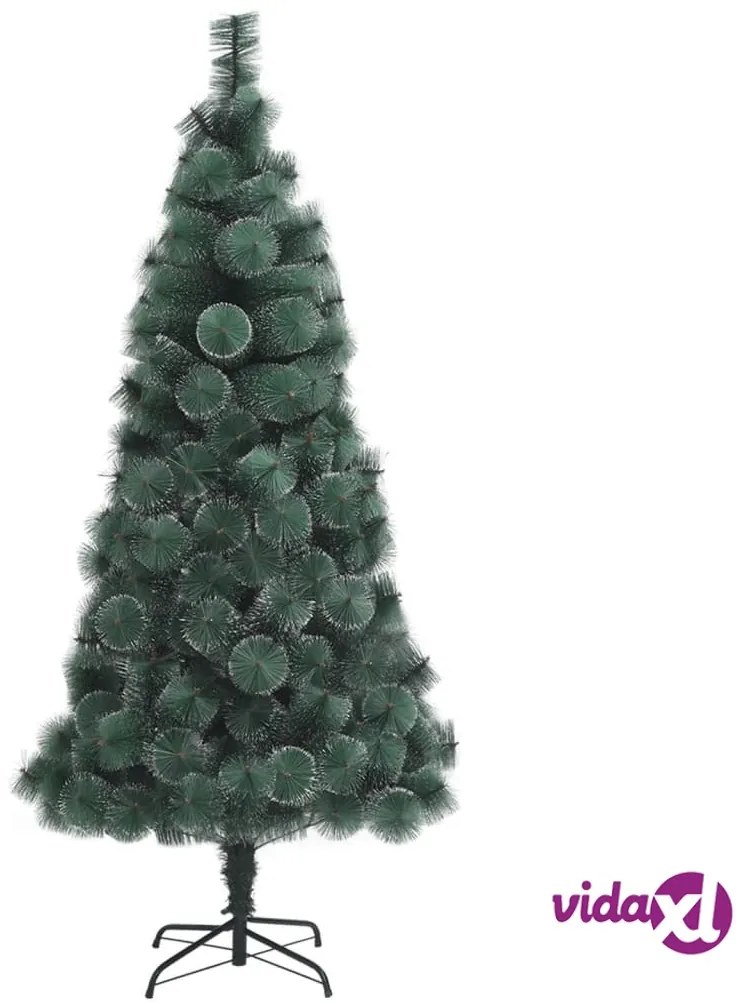 vidaXL Albero di Natale Artificiale con Supporto Verde 150 cm PET