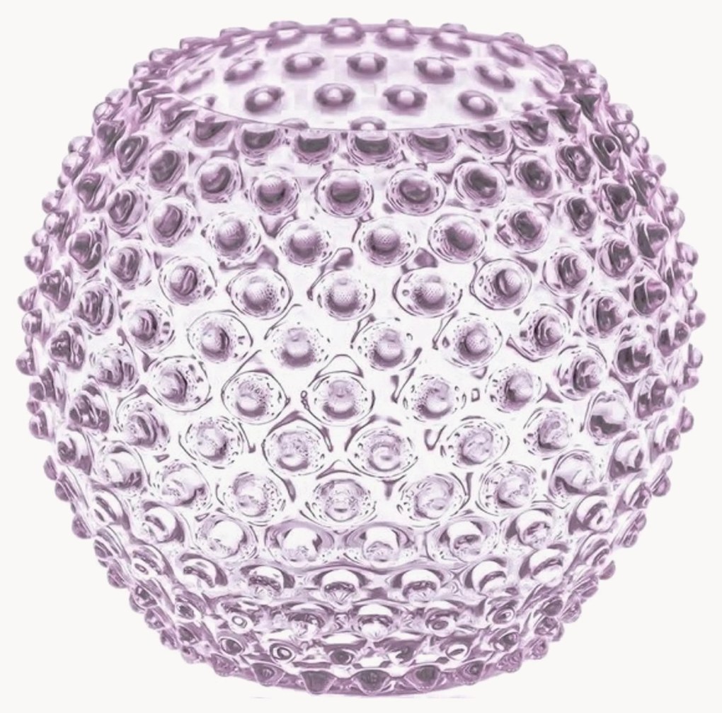Vaso fatto a mano con rilievo Hobnail Globe, alt. 17 cm