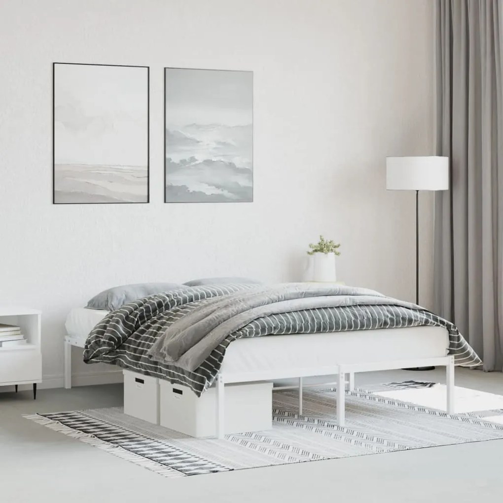 Giroletto İn Metallo Bianco 140x190 Cm /