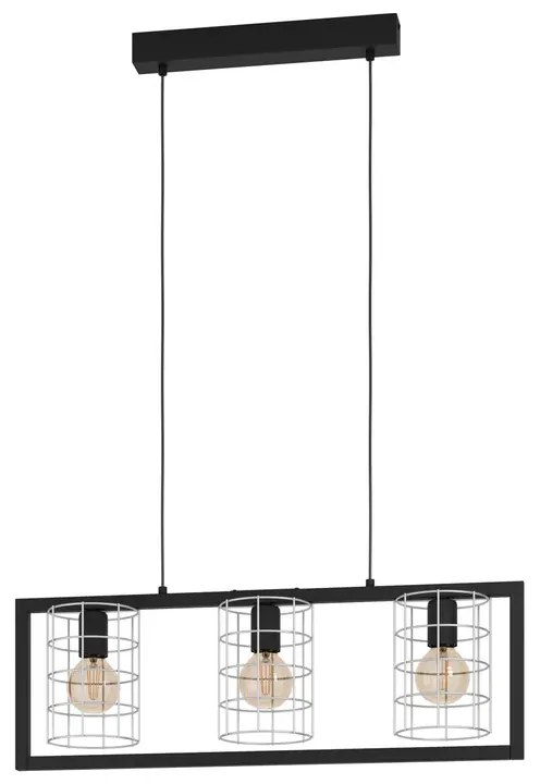 Lampadario Moderno Jubily nero 3x E27 EGLO