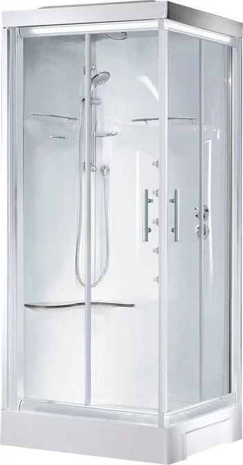 Cabina doccia idromassaggio rettangolare CAYENNE 70 x 90 cm destra
