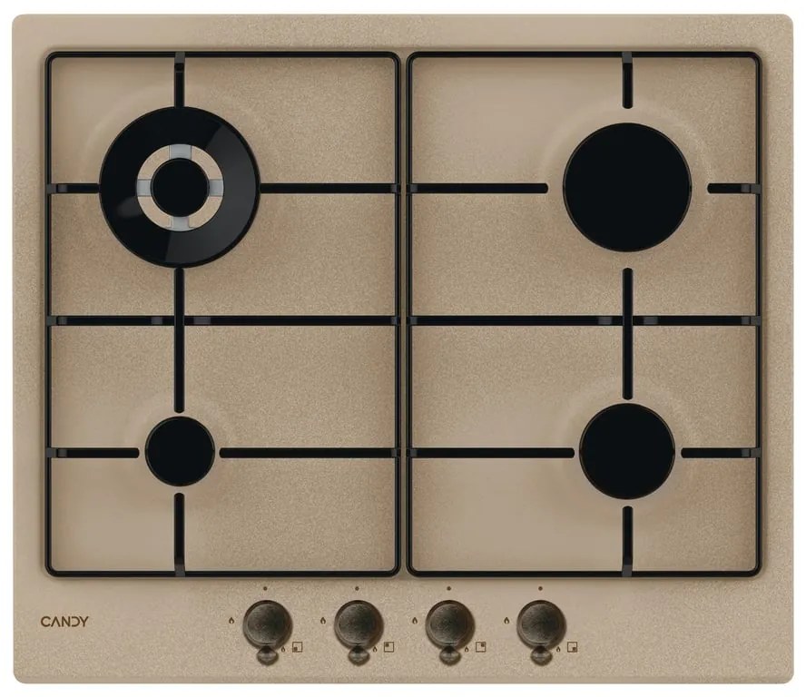 Piano cottura 4 fuochi CHW6BRAV4WGT AV CANDY avena, gold