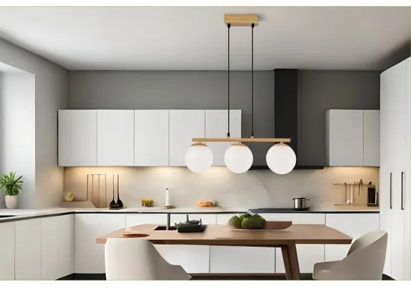 Lampadario a sospensione con filo CARRINE 4xE14/40W/230V marrone