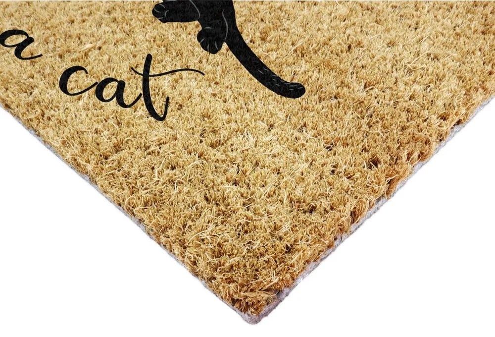 Zerbino in fibre di cocco 40x60 cm Life Is Better With a Cat – Artsy Doormats