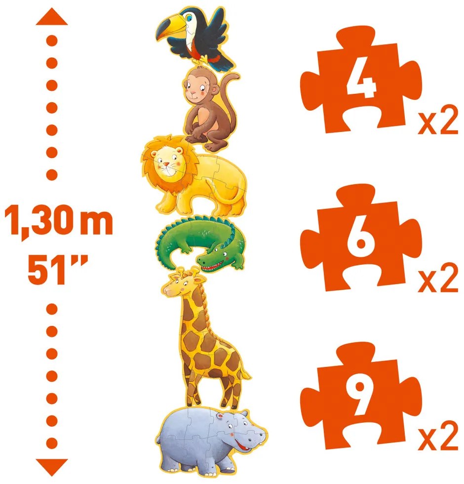 Scimmia e amici - 6 puzzle