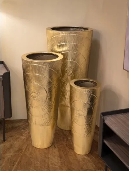 Porta Vasi Goldely Tris Cm Ø 50,8X114,9-40X92,7-29,8X70,5