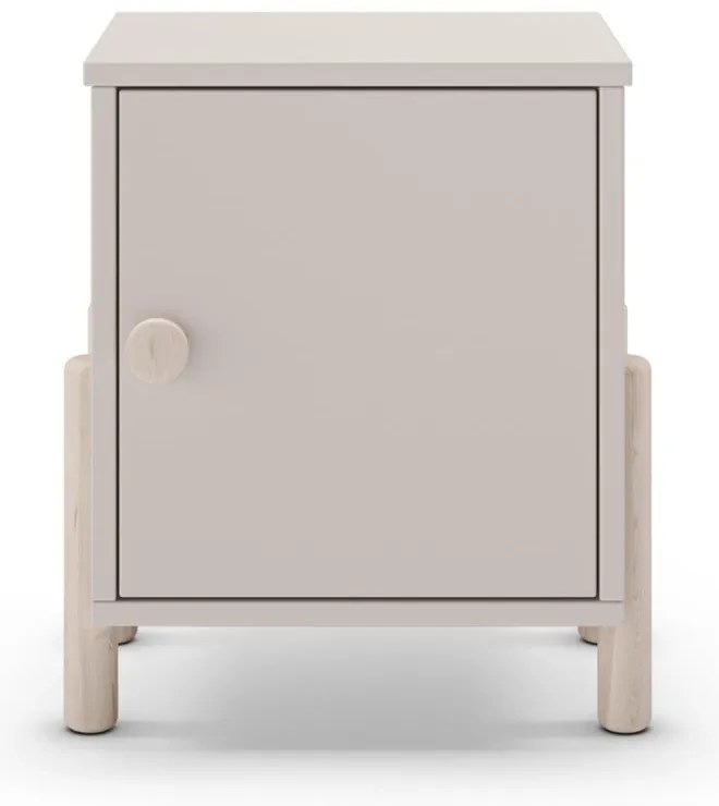 Comodino per bambini color crema in legno di pino Enola - Marckeric