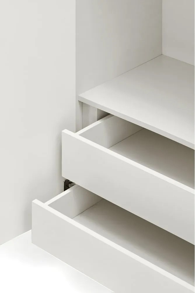 Cassettiera alta bianca 97x130 cm Sierra - Teulat