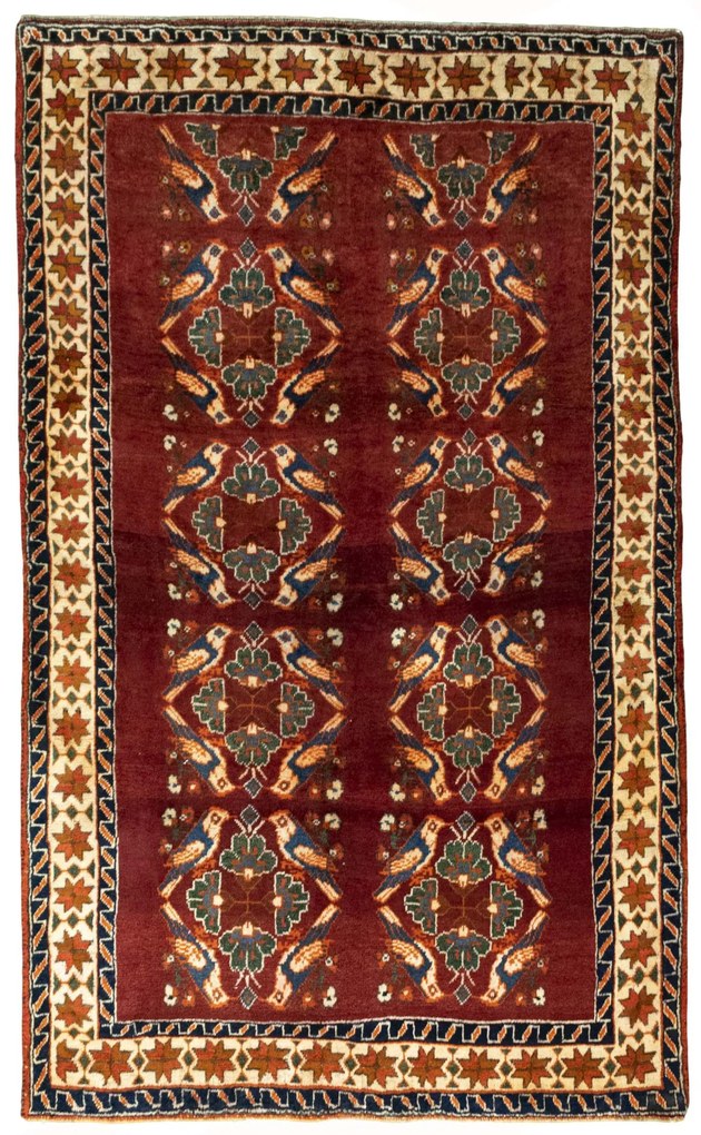 Gabbeh Tappeto persiano 230x140 Rosso (Iran) Annodato A Mano