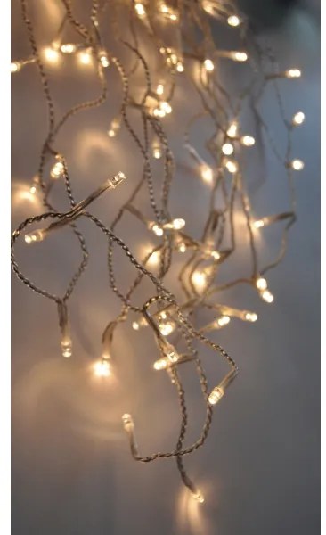 Solight 1V40-WW-1-LED Tenda luminosa da esterno 120xLED/8 funzioni 9m IP44 bianco caldo